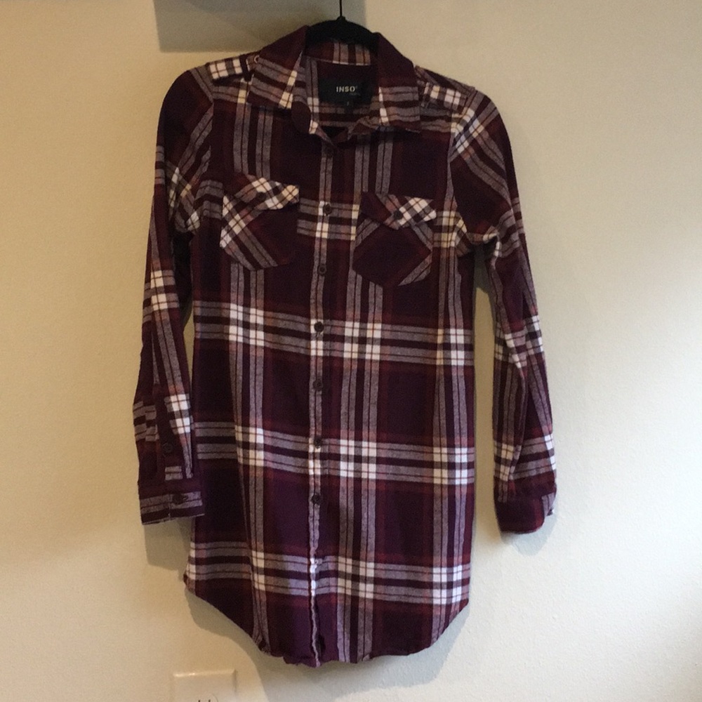 Cozy Tunic Flannel Shirt